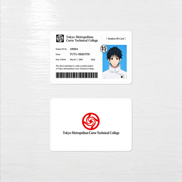Yuta Okkotsu Jujutsu High Student ID