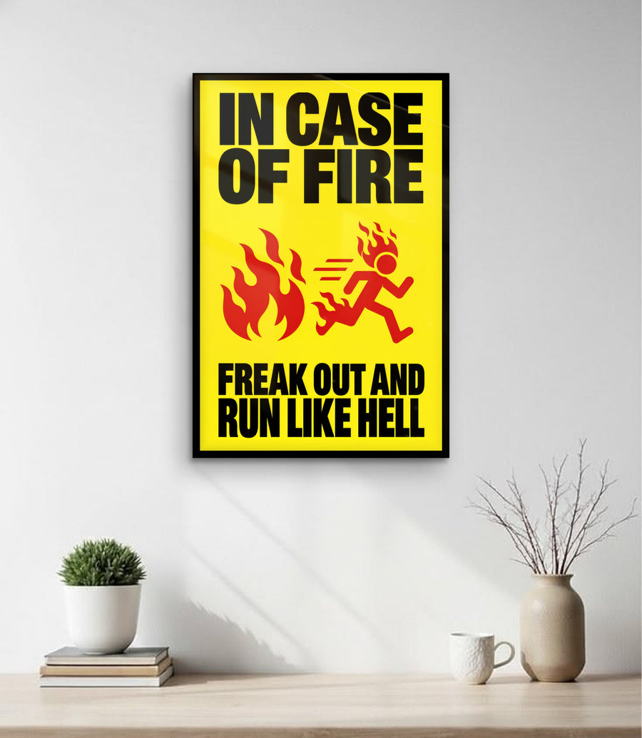 In Case Of Fire Sign