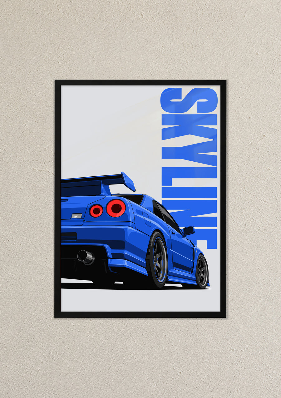 JDM Rear View Art Print