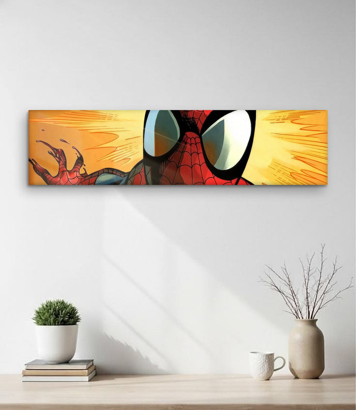 Spider-Man Comic Banner - magnetic acrylic banner on wall