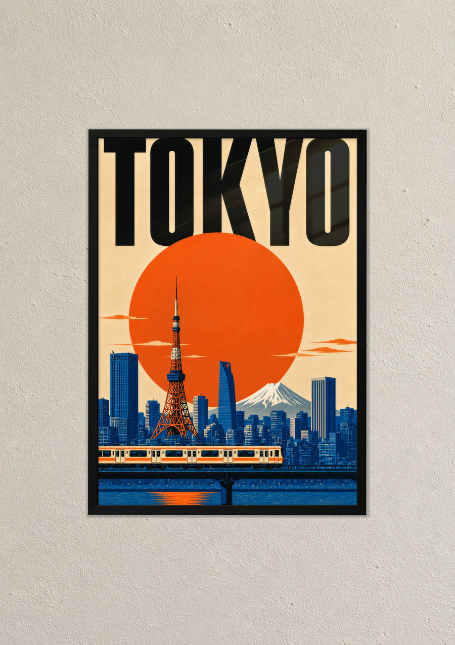 Tokyo Red Sun Skyline